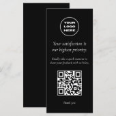 QR-code flyer voor serverboeken met controles of Menu (Voorkant / Achterkant)