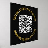 QR Code Folie Prints Voorbeeld Aangepaste tekst en (Laagn)