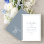 QR Code Formele tast Blue Classic Script Weddensch Kaart<br><div class="desc">Een klassieke, traditionele, stoffige blauwe trouwuitnodiging, met scriptkalligrafie. Ideaal voor de moderne bruid die een formele affaire heeft. QR-code opgenomen op de achterzijde van de uitnodiging voor RSVP. Bekijk hier het volledige collectie: https://www.zazzle.com/collections/elegant_dusty_blue_classic_script_wedding-119277300212576021 Hartelijk dank voor de ondersteuning van ons kleinbedrijf. Wij waarderen het echt! We zijn zo blij dat...</div>