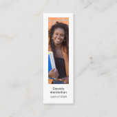 QR Code Foto Afstuderen Afstuderen naam Contactkaartje (Voorkant)