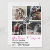QR-code foto Dogge Kaart (Voorkant)