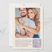 QR Code Foto Eenvoudige Wildbloemen Botanische tui Kaart (Achterkant)