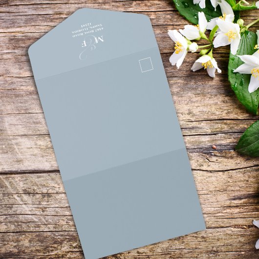 QR Code Foto Elegant Stoffig Blauw RSVP Online All In One Uitnodiging