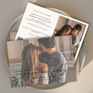 QR Code Foto Happily Ever After Verloving Feest Kaart