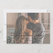 QR Code Foto Happily Ever After Verloving Feest Kaart (Voorkant)