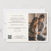 QR Code Foto Happily Ever After Verloving Feest Kaart (Achterkant)