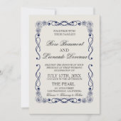 QR Code Foto Huwelijksuitnodiging | Elegante Boho Kaart (Voorkant)