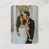 QR Code Foto Minimalistische RSVP Bruiloft Website Informatiekaartje (Achterkant)