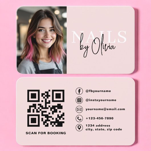 QR Code Foto Nagel Specialist Visitekaartje