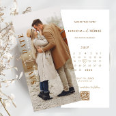QR Code Foto Opslaan van de datum bruiloft uitnodi Save The Date