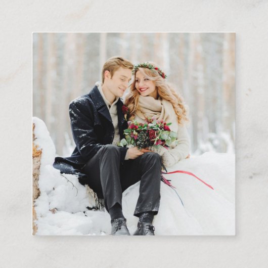 QR-code foto RSVP Informatiekaartje (Achterkant)