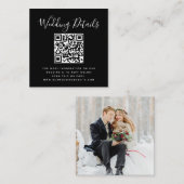 QR-code foto RSVP Informatiekaartje (Voorkant / Achterkant)