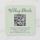 QR-code Foto RSVP Informatiekaartje (Voorkant)