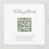 QR Code Foto RSVP Menu (Voorkant)