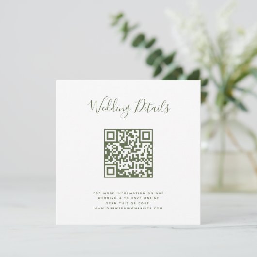 QR Code Foto RSVP Menu (Staand voorkant)