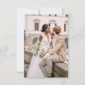 QR-code Foto RSVP Minimalistische bruiloft Website (Achterkant)