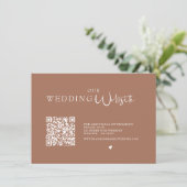 QR Code Foto Rustic Weddenschap - Bijlage (Staand voorkant)