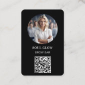 QR-code, foto, salon Visitekaartje (Voorkant)