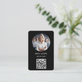 QR-code, foto, salon Visitekaartje (Staand voorkant)