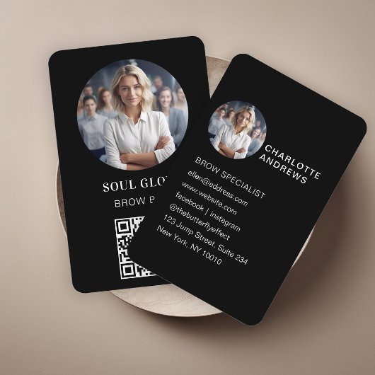 QR-code, foto, salon Visitekaartje