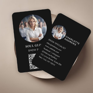 QR-code, foto, salon Visitekaartje