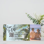 QR-code Foto Save the Date instapkaart  Kaart (Staand voorkant)