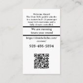 QR-code foto standaard, 3,5 inch x 2,0 inch Visite Visitekaartje (Achterkant)