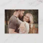 QR-code Foto Terracotta Modern Wedding RSVP Kaart (Achterkant)