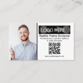 Qr-code Foto toevoegen Invoegen Logo Een auto hure Visitekaartje (Voorkant)