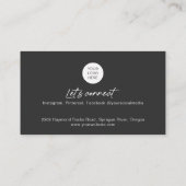 QR Code Foto-visitekaartjes voor make-up artiest Visitekaartje (Achterkant)