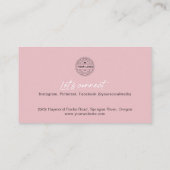 QR Code Foto-visitekaartjes voor make-up artiest Visitekaartje (Achterkant)