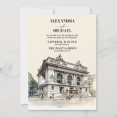 QR Code Foto Waterverf New York Bestemming Kaart (Voorkant)