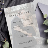 QR CODE fotobedekking elegant modern huwelijk Save The Date