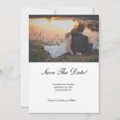 QR Code Fotobruiloft Opslaan van de datum Kaart (Voorkant)