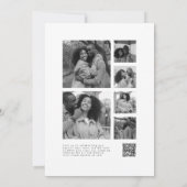 QR-code fotocollage Christelijk alles in één bruil Kaart (Achterkant)