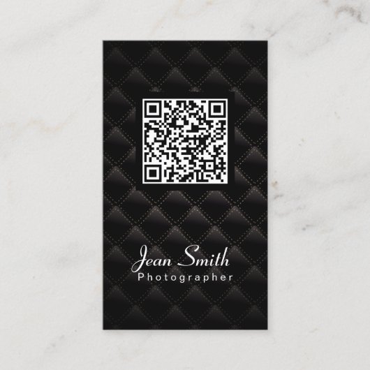 QR Code Fotograaf Fotografie Visitekaartje (Voorkant)