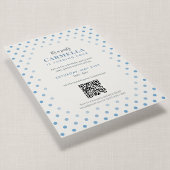 QR Code Frans Blauw Stip Verjaardag Kaart
