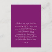 QR-code Fuchsia Enchantment: Waterverf Informatiekaartje (Achterkant)