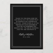 QR Code Gast Foto delen Minimalistische bruiloft Informatiekaartje (Achterkant)