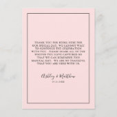 QR Code Gast Foto Sharing Blush Roze Bruiloft Informatiekaartje (Achterkant)