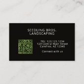 QR Code Gazonverzorging Landschapsarchitectuur Gra Visitekaartje (Achterkant)