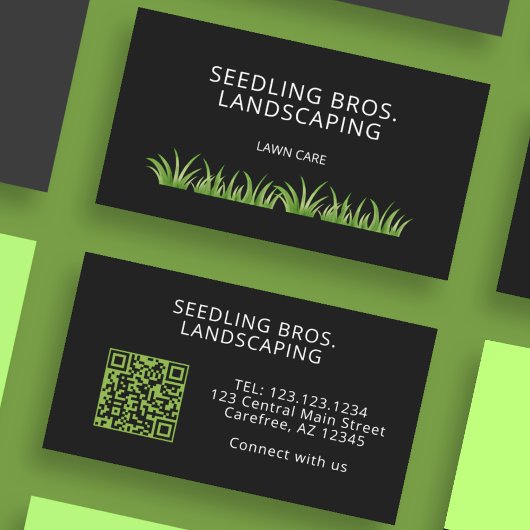 QR Code Gazonverzorging Landschapsarchitectuur Gra Visitekaartje