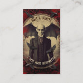 QR Code Gebeurtenis Details  Dracula Halloween Informatiekaartje (Voorkant)