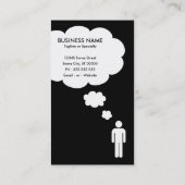 qr code gedachtenbubble visitekaartje (Achterkant)