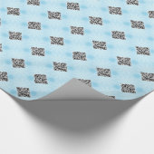 QR Code Geek Kerstmis Nieuw Jaar verpakkingspapier Cadeaupapier (Hoek)