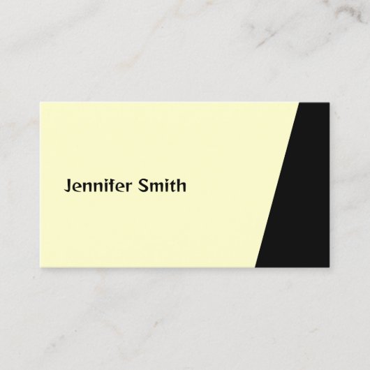 Qr Code Geel modern artistiek Visitekaartje (Voorkant)