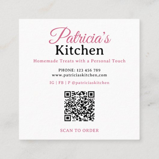 QR-code gemaakt met Love Cupcake Bakkerij & Cateri Vierkante Visitekaartje (Achterkant)