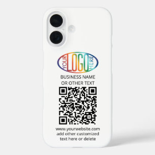 QR Code Generator & Business Logo Minimalist moeil iPhone 16 Hoesje