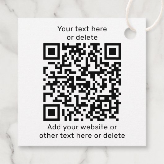 QR Code Generator & Business Logo Modern Minimal Bedankjes Labels (Achterkant)