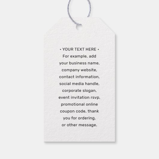 QR Code Generator & Business Logo Modern Minimal Cadeaulabel (Achterkant)